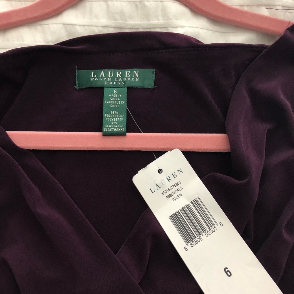 Ralph Lauren dress, burgundy womens - Picture 4 of 6